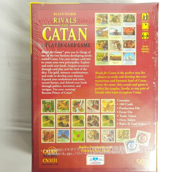 New Sealed Rivals For Catan 2-Player Card Game Klaus Teuber - Picture 2 of 4
